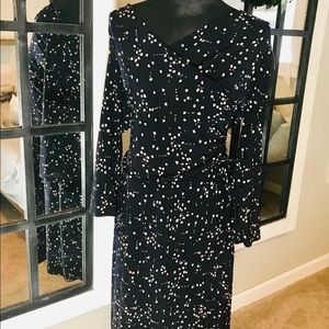 Faux wrap dress